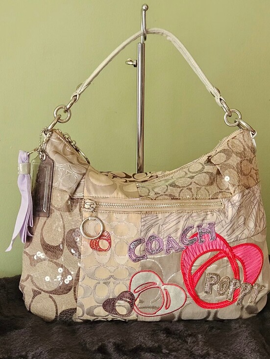 Coach Handbags - COACH RARE 2011 POPPY PATCHWORK SWING HOBO